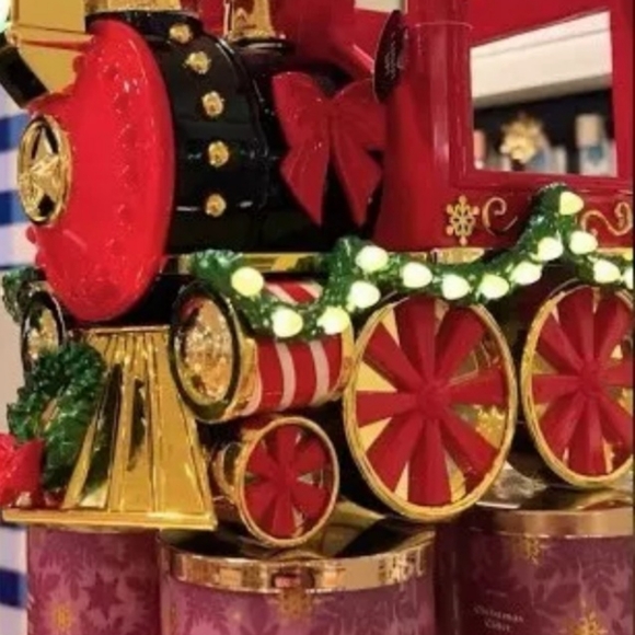 Large Christmas Train Luminary BBW 3-wick Candle Holder HTF Limited Edition 💚 - Picture 6 of 9
